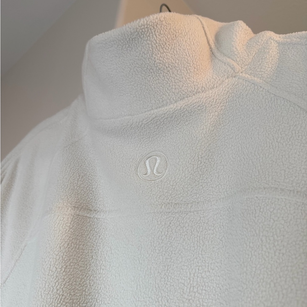 Lululemon Funnel Neck Cream Pullover (Gold Zip) - Picture 6 of 6